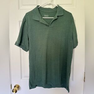 Merona Men's Polo Shirt in Forest Green